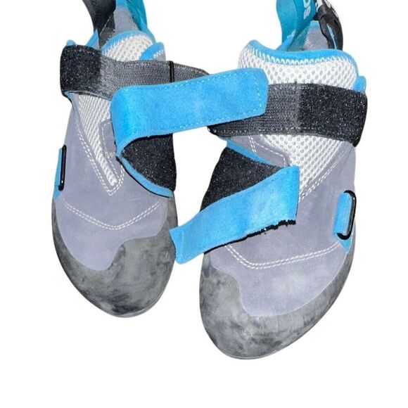 SCARPA Origin rock Climbing Shoes. M- 5, w- 6, EU 37 boulder, black + blue - Picture 5 of 9